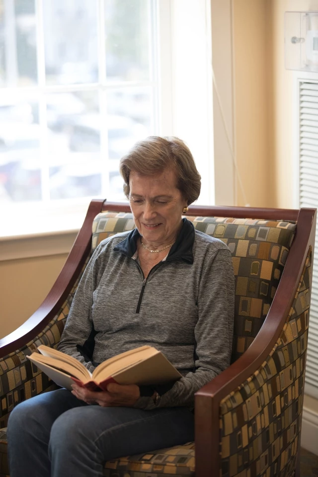 Senior woman reading