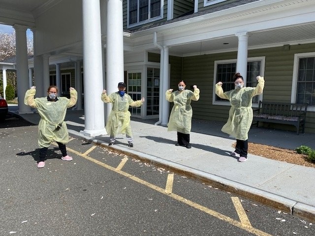 Commons staff wearing PPE clothing