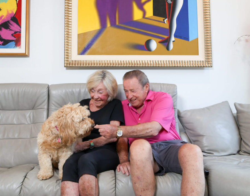The Commons residents Don and Helene with their dog Daisy