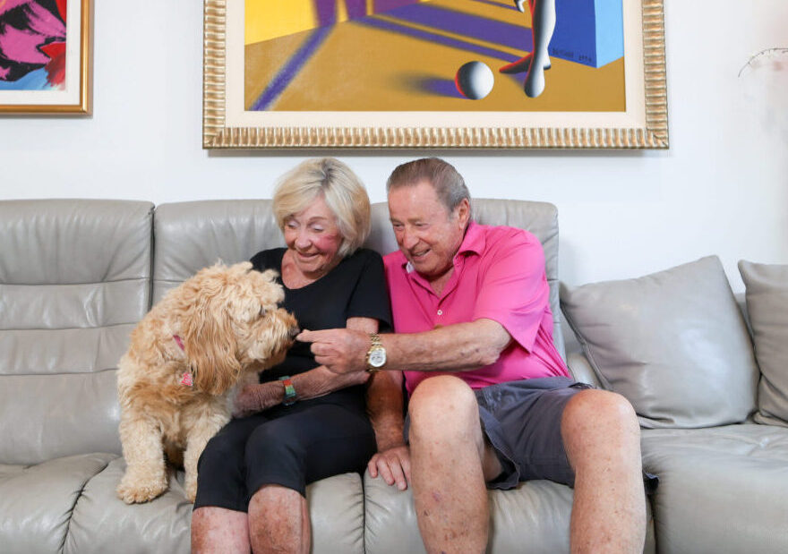 The Commons residents Don and Helene with their dog Daisy