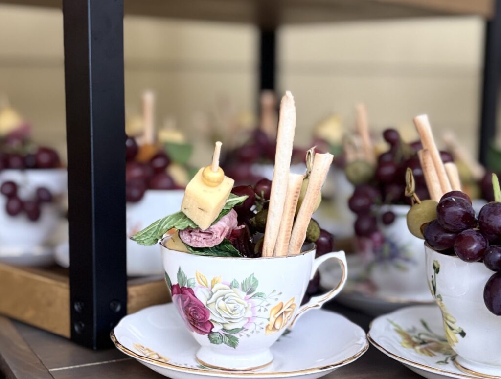 charcuterie tea cups